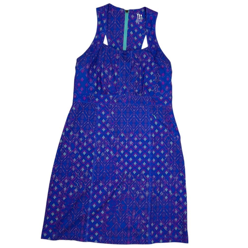 Title Nine Arabella Nimblene Athletic Dress Blue Purple Sleeveless Mini 6 Small